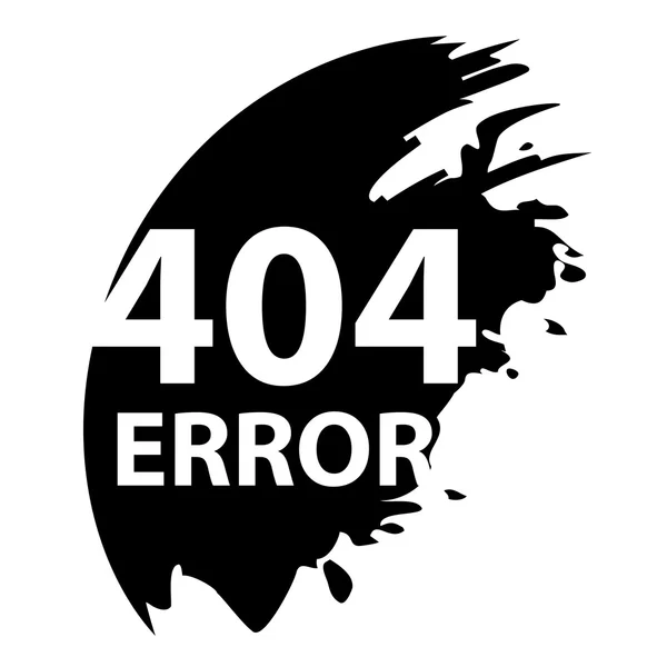 404 Fehler. Seite nicht gefunden. — Stockvektor