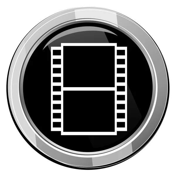 Film black icon. Film camera — Stock Vector