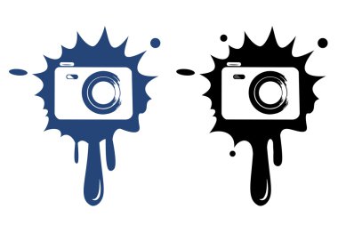 Fotoğraf makinesi - izole vektör simgesi