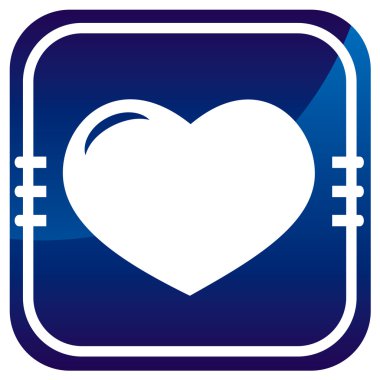 İnsan organı. Kalp üstünde mavi düğme