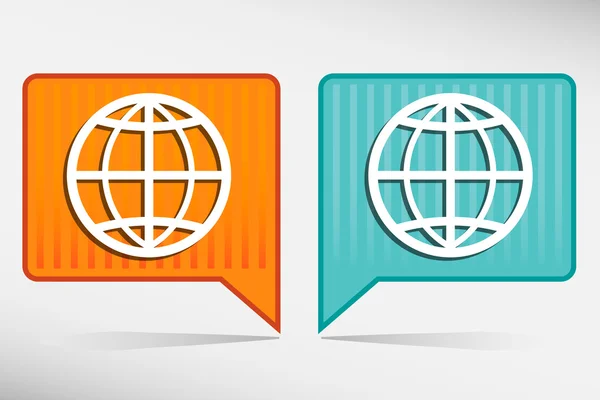 Earth globes - Vector icons — Stock Vector