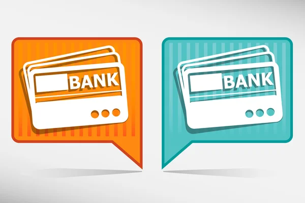 クレジット カード、銀行のポインター — ストックベクタ