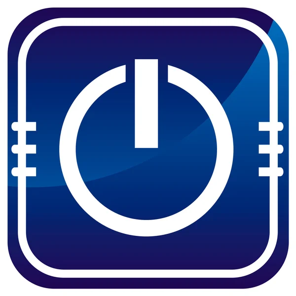 Power blue icon — Stock Vector