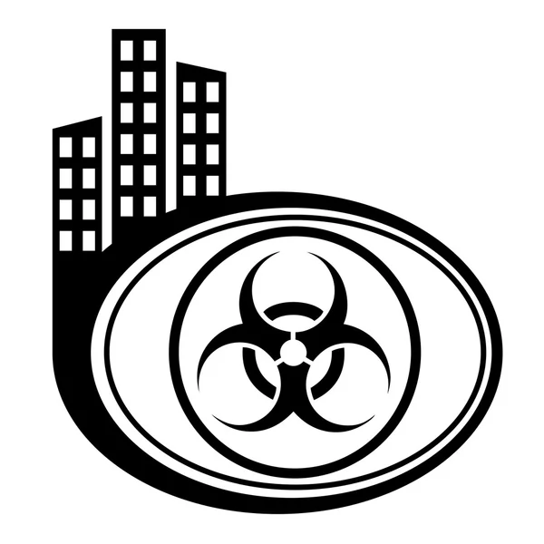 Biohazard warning symbol — Stock Vector