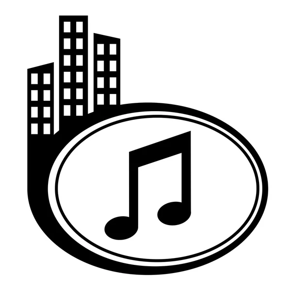 Music city mutató — Stock Vector