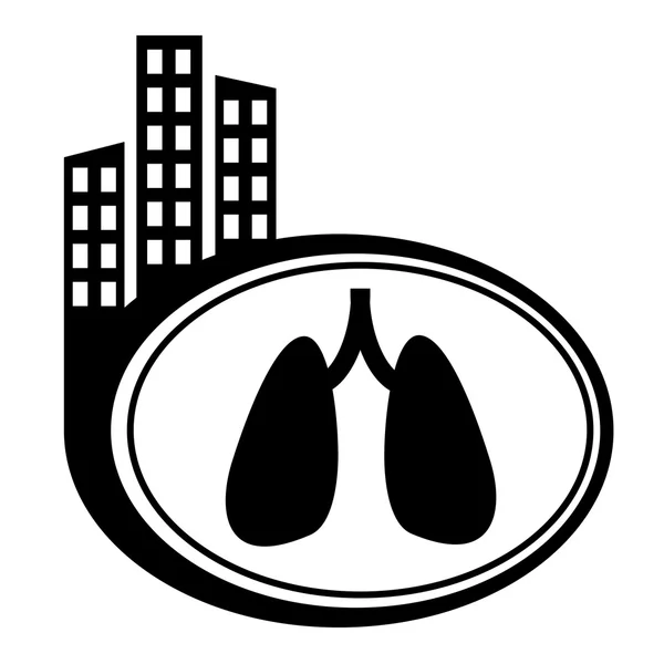 Human organs. Lungs. Vector icon isolated — Stock Vector