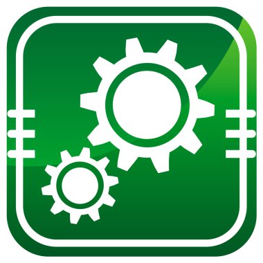 Yeşil dişli simgesini