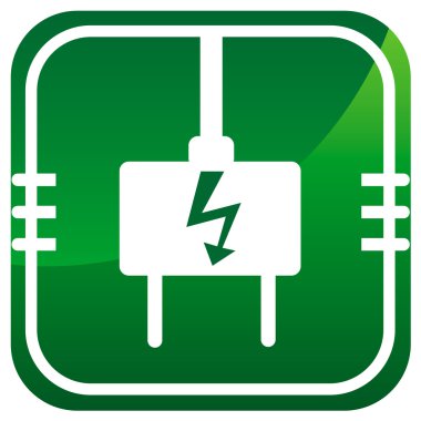 Elektrik fiş - yeşil simge