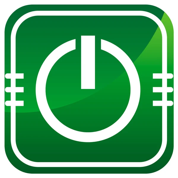 Pictogram voor energiebeheer groen — Stockvector