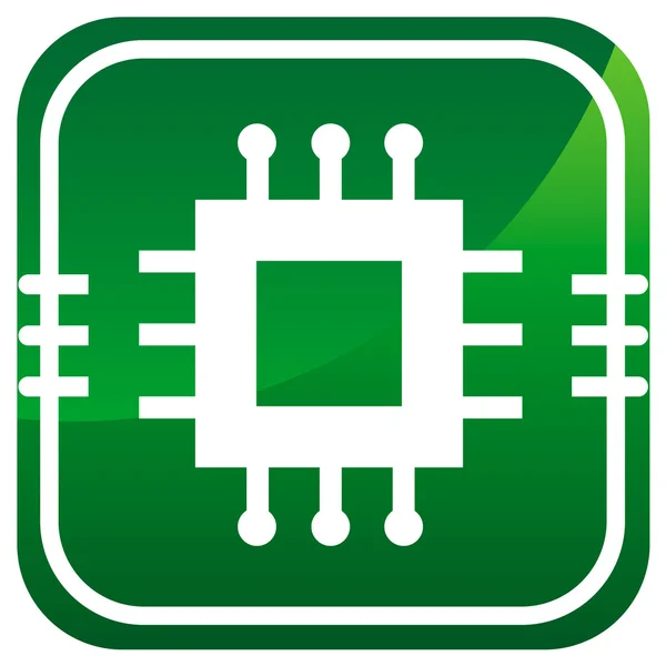 Icono de chip electrónico . — Vector de stock