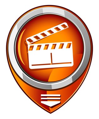 Clapper panoları işaretçi tasarım öğesi.
