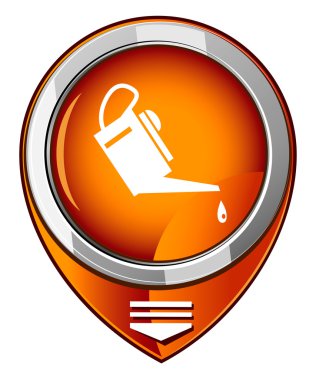Oiler - turuncu harita işaretçi.
