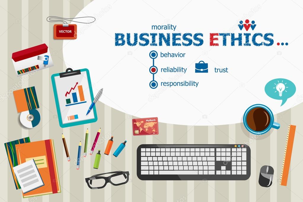 Business Ethics and flat design illustration concepts for busine