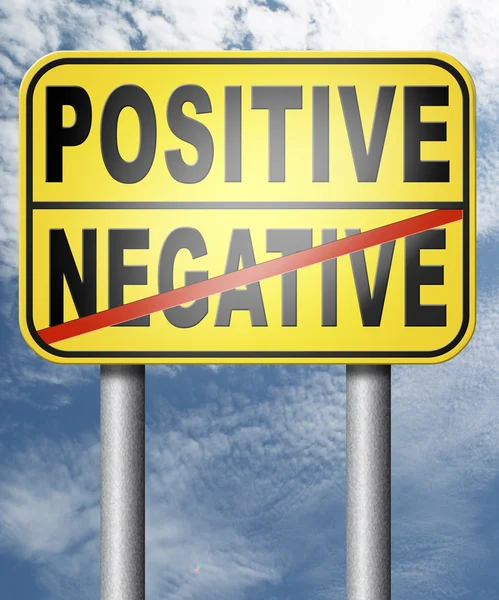 Pensamiento negativo o positivo — Foto de Stock