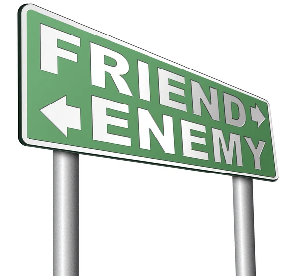 Bästa vänner eller värsta fiende — Stockfoto
