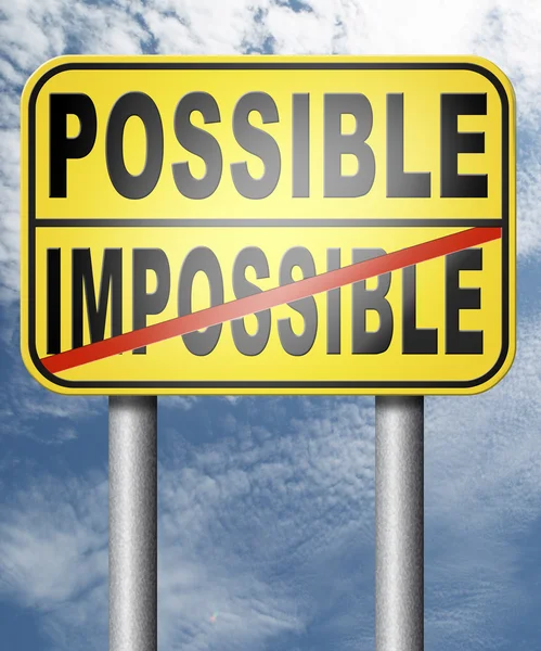 Possible or impossible — Stock Photo, Image