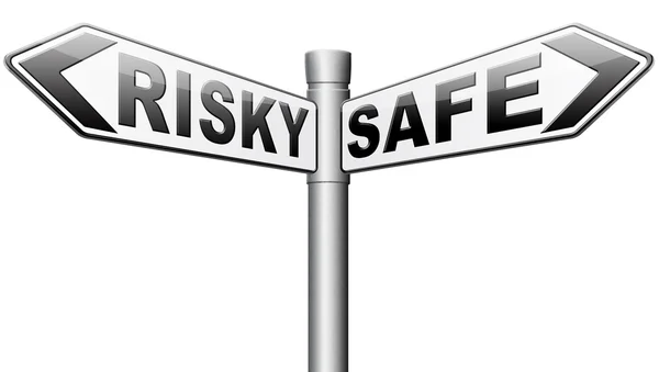 Safe or risky — Stock Photo, Image