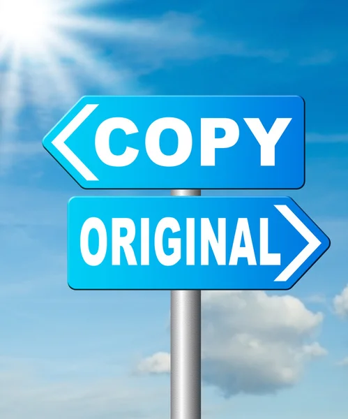 Kopie of oorspronkelijke copycat of innovatie — Stockfoto