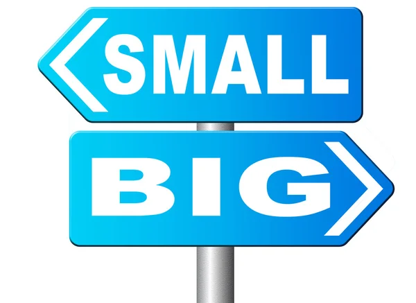 Big or small size matters — Stock Photo, Image