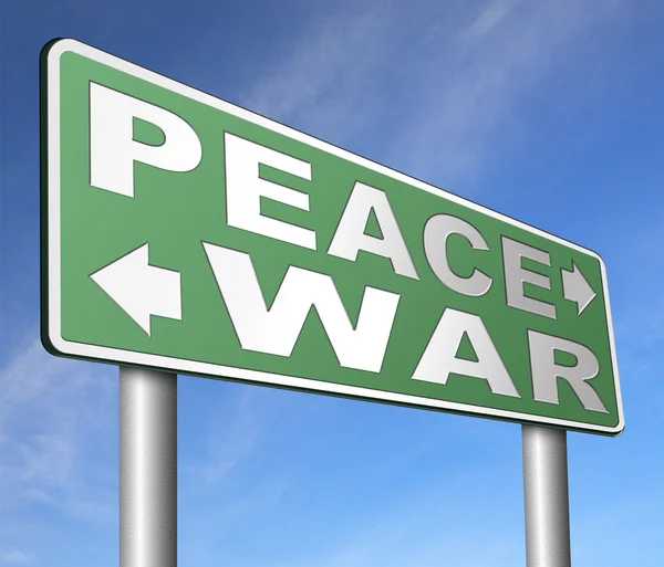 Strefa wojny pokoju konfliktu — Zdjęcie stockowe