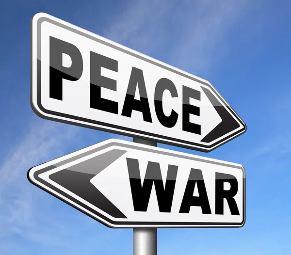 Válečná zóna konfliktu mír — Stock fotografie