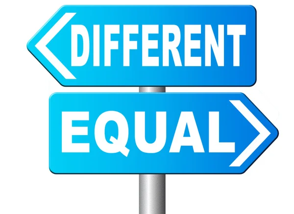 Equal or different — Stock Photo, Image