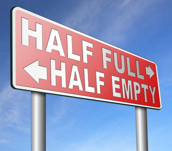 half full or empty glass