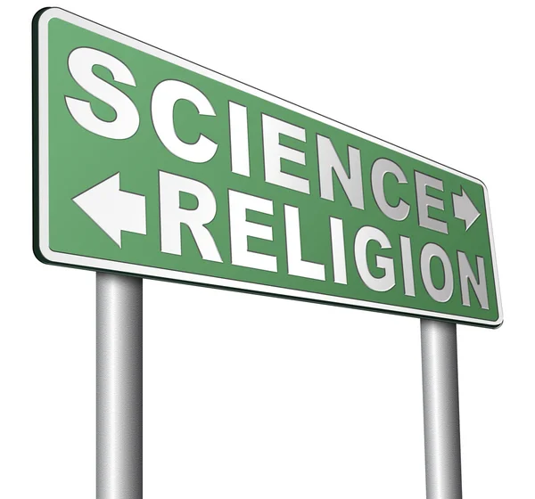 Religie wetenschap relatie — Stockfoto