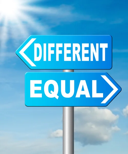 Equal or different — Stock Photo, Image