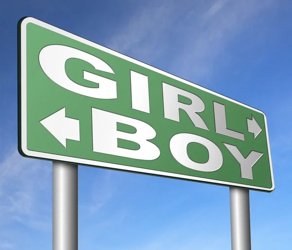 Chłopiec czy dziewczynka — Zdjęcie stockowe