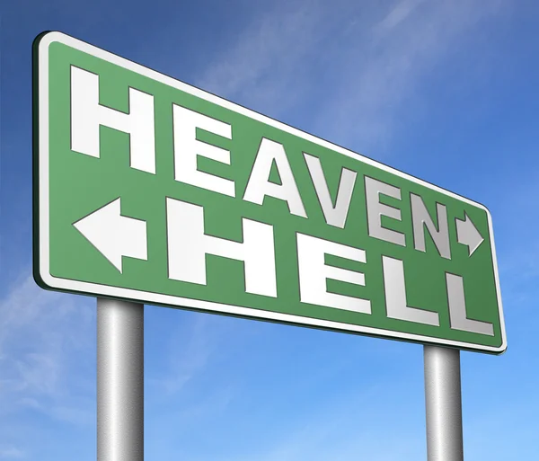 Céu ou inferno — Fotografia de Stock