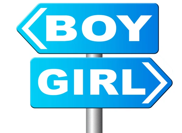 Menino ou menina — Fotografia de Stock