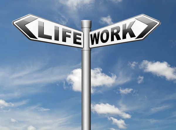Arbeit versus Leben — Stockfoto