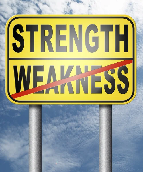 Strenght weakness choose — Stock Photo, Image