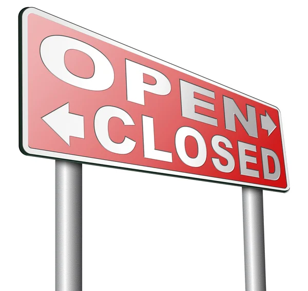 Abrir ou fechar escolha — Fotografia de Stock