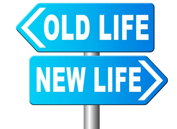 Vida nova ou velha novo começo fresco — Fotografia de Stock