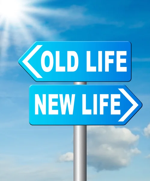 Vida nova ou velha novo começo fresco — Fotografia de Stock