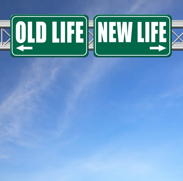 Nuova o vecchia vita nuovo inizio — Foto Stock