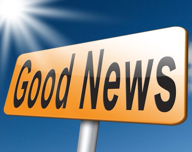 İyi haber yol işareti