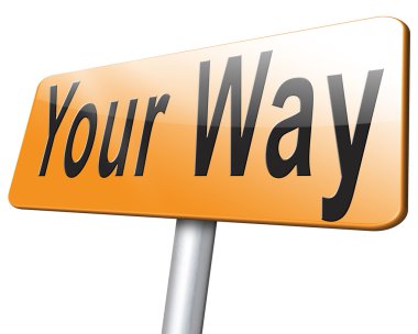 Senin yol yol işareti 