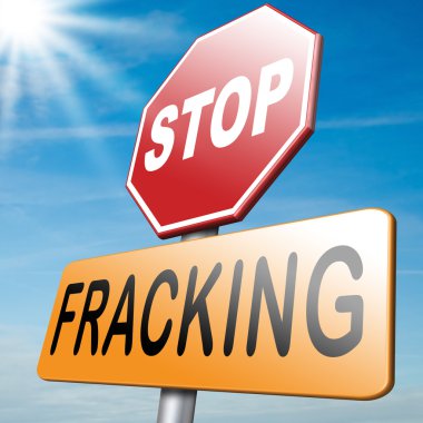 stop fracking clipart