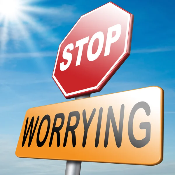 Stop worrying — Stock Photo, Image