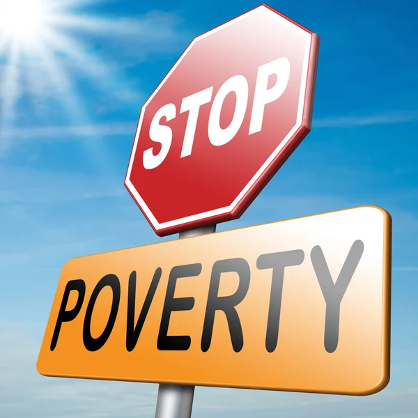 Stop poverty — Stock Photo, Image