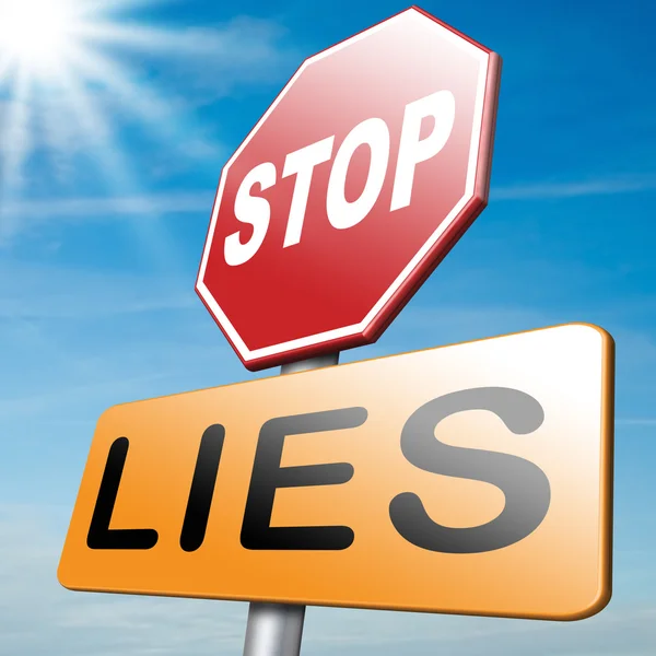 No more lies — Stock Photo, Image