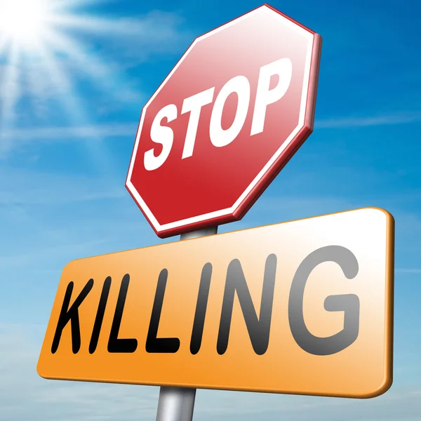 Przestańcie zabijać — Zdjęcie stockowe