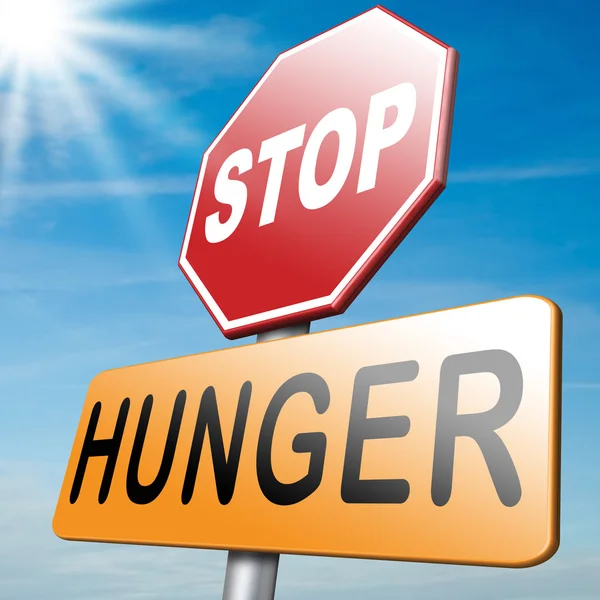 Hunger stoppen — Stockfoto