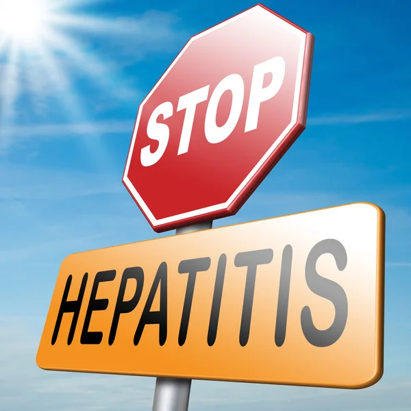 Detener la hepatitis — Foto de Stock