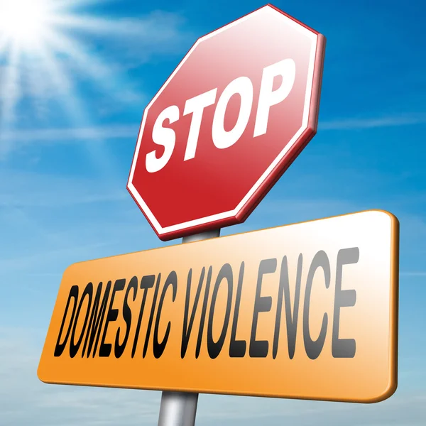 Detener la violencia doméstica — Foto de Stock