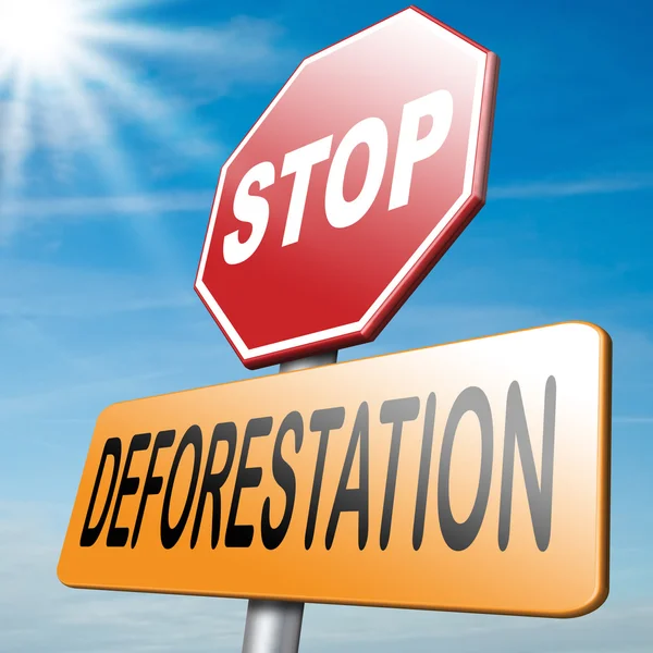Detener la deforestación — Foto de Stock