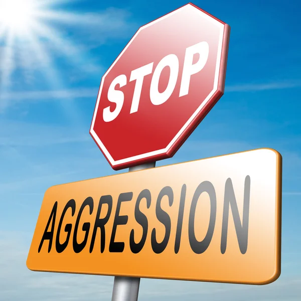 Stop agresji — Zdjęcie stockowe